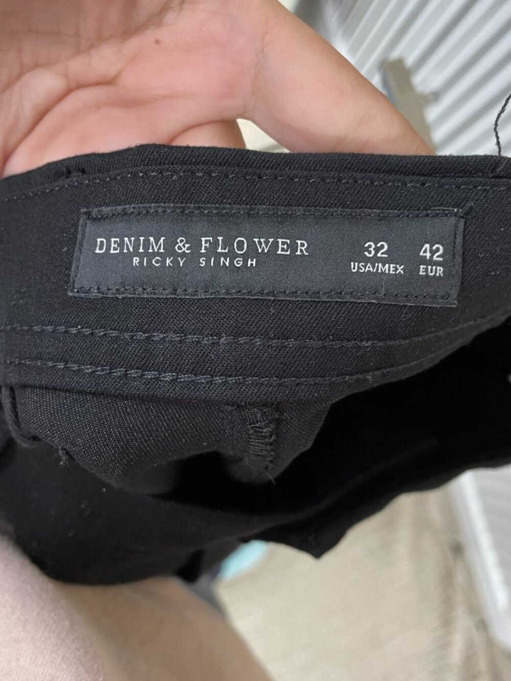 Denim & Flower Black pants size 32 - Picture 2 of 7